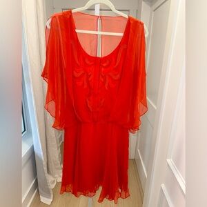 NWT Haute Hippie Vibrant Red Sheath Dress